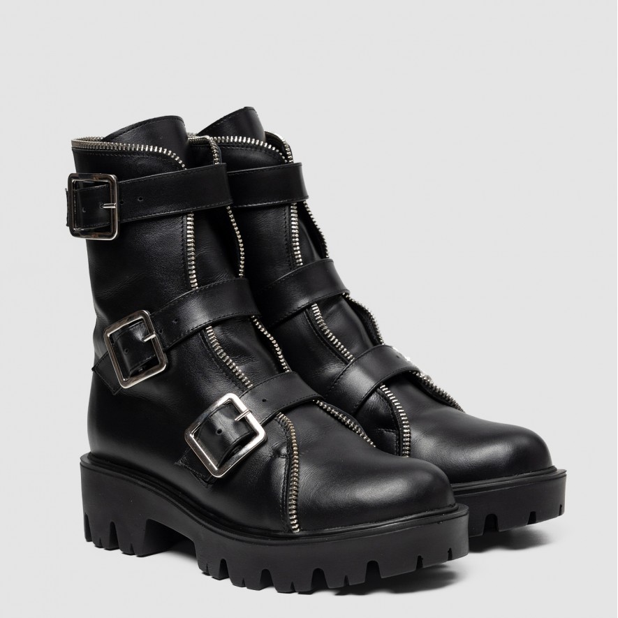   Bocanci - Biker - Black